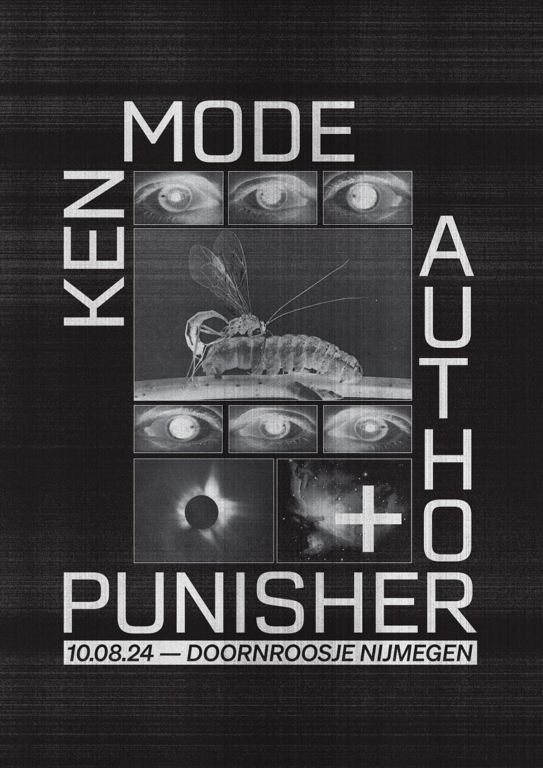 Poster for Ken Mode + Author&Punisher @ Doornroosje, Nijmegen (NL)