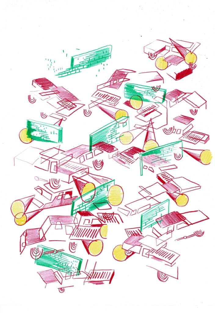 Car lump / green wall, 2020